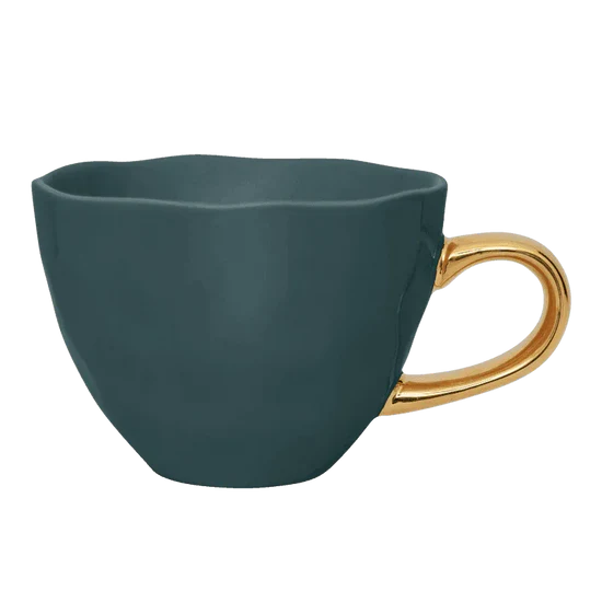 Good morning - Set 4 tazze da Tè blu verde