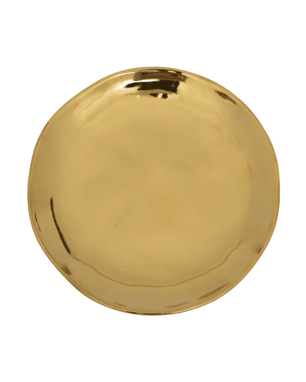 Good Morning - Set 4 piatti dorati, Ø14 cm