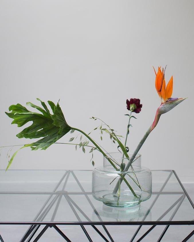 Mario - Vaso in vetro riciclato trasparente