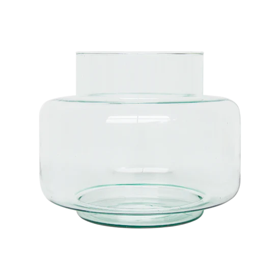 Mario - Vaso in vetro riciclato trasparente