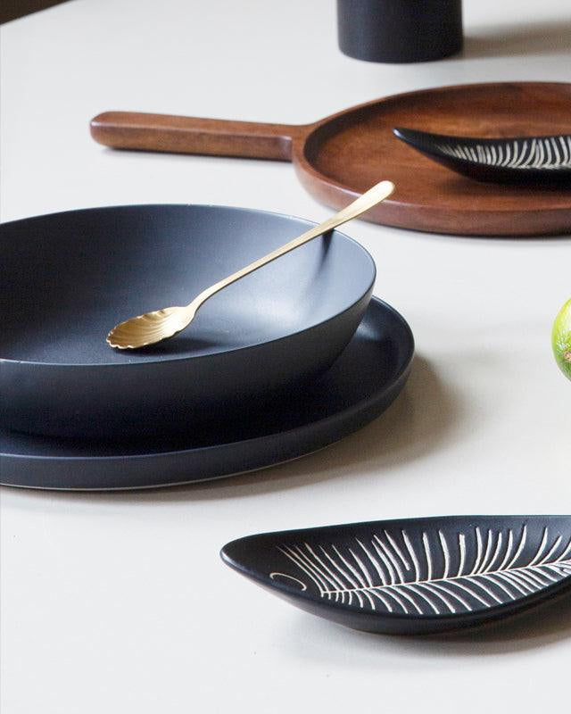 Oro -  Set di 4 cucchiaini dorati, con confezione regalo