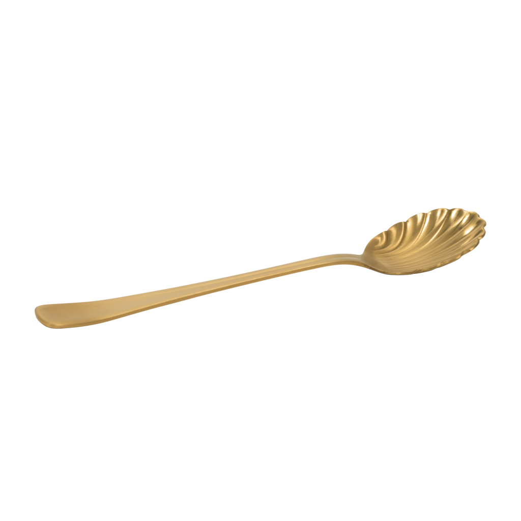 Oro -  Set di 4 cucchiaini dorati, con confezione regalo