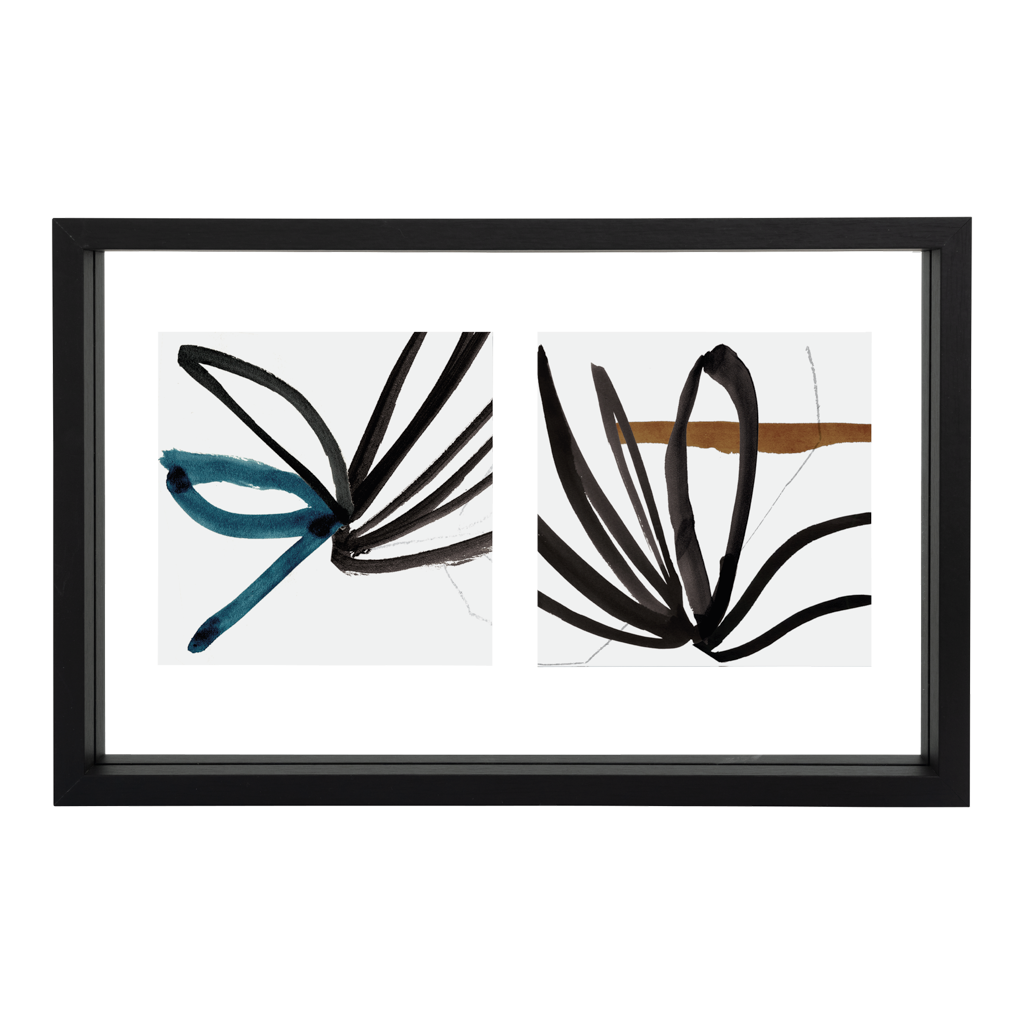 Min - Cornice per foto floating, nera