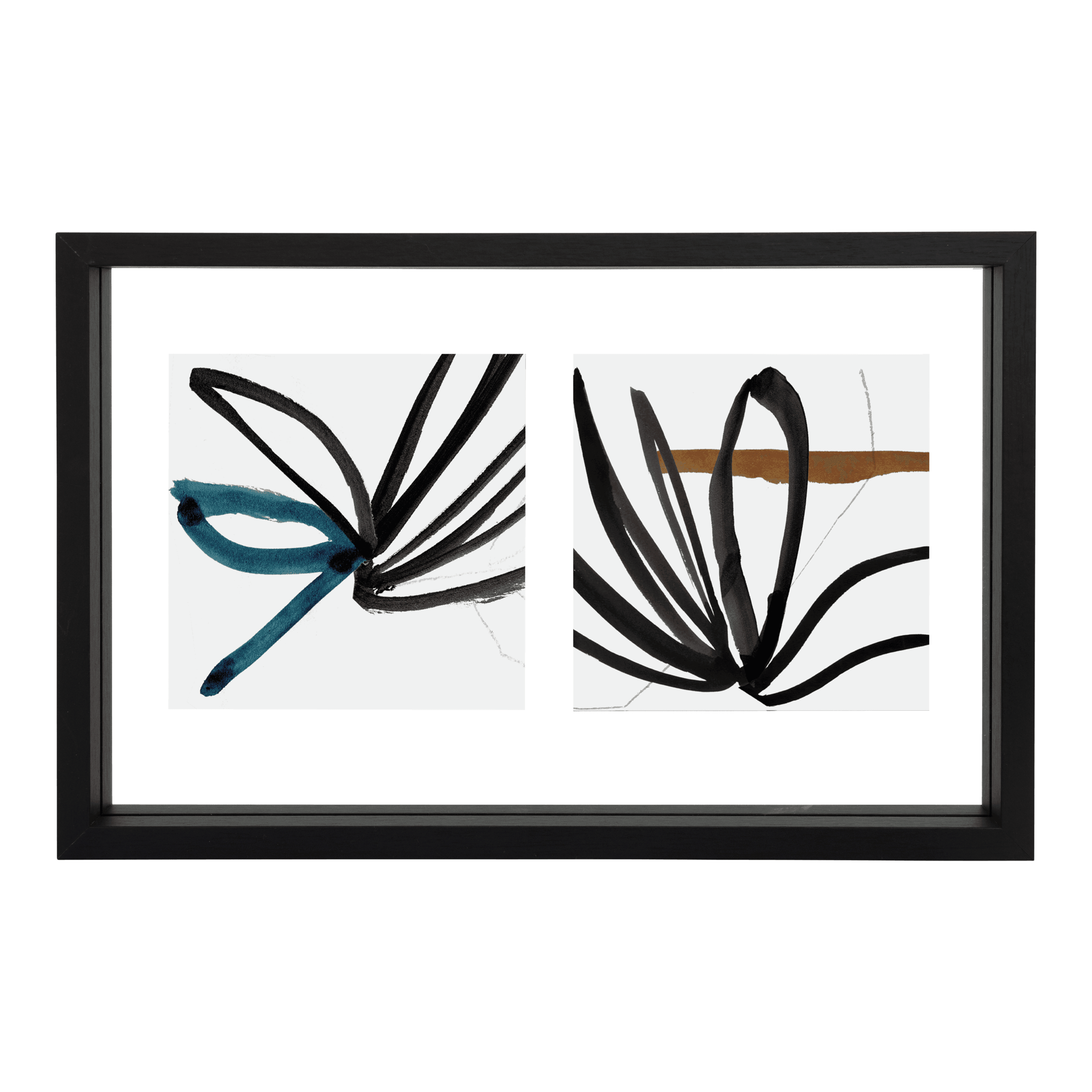 Min - Cornice per foto floating, nera