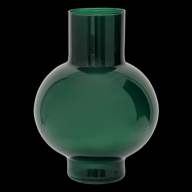 Tummy - Vaso in vetro riciclato verde scuro