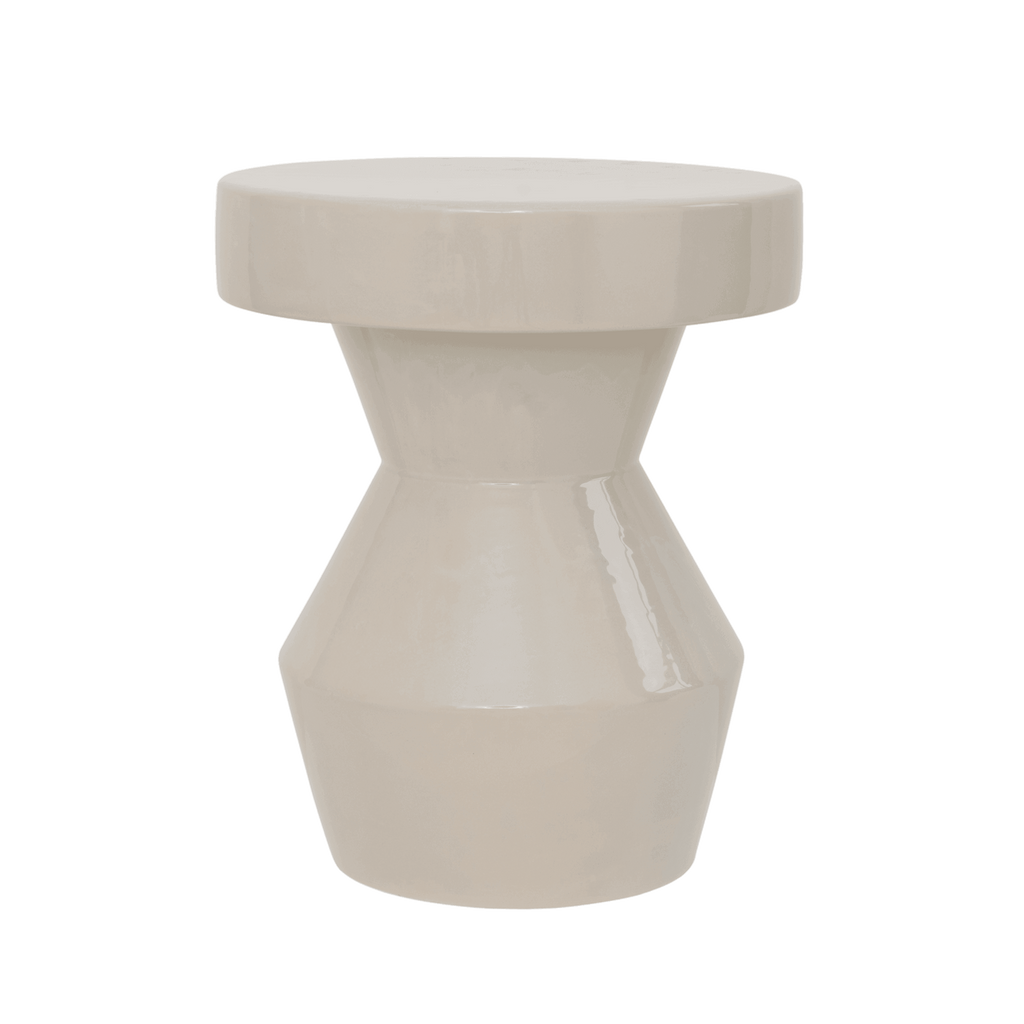 Sculptural - side table in ceramica