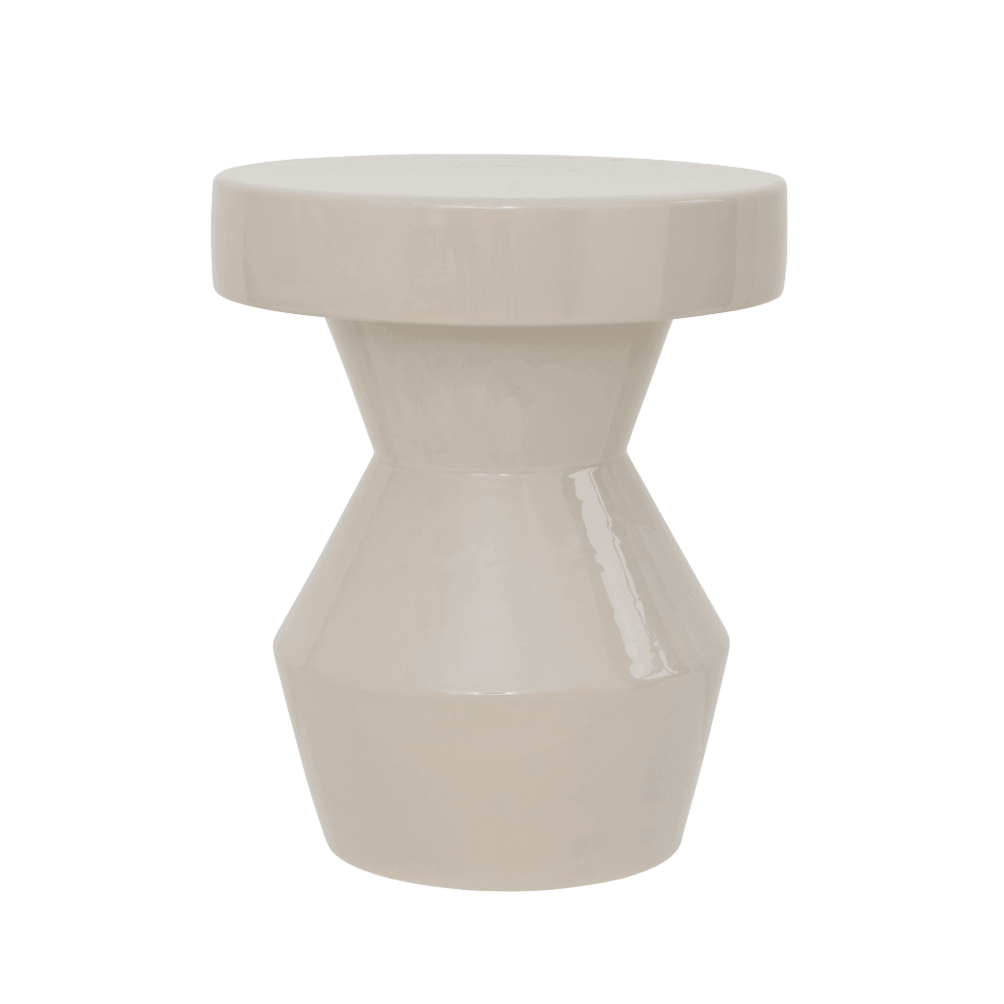 Sculptural - side table in ceramica