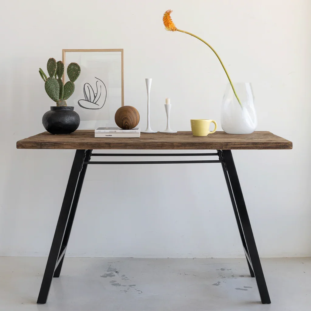 Betty - Scrivania da ufficio in legno di recupero e acacia