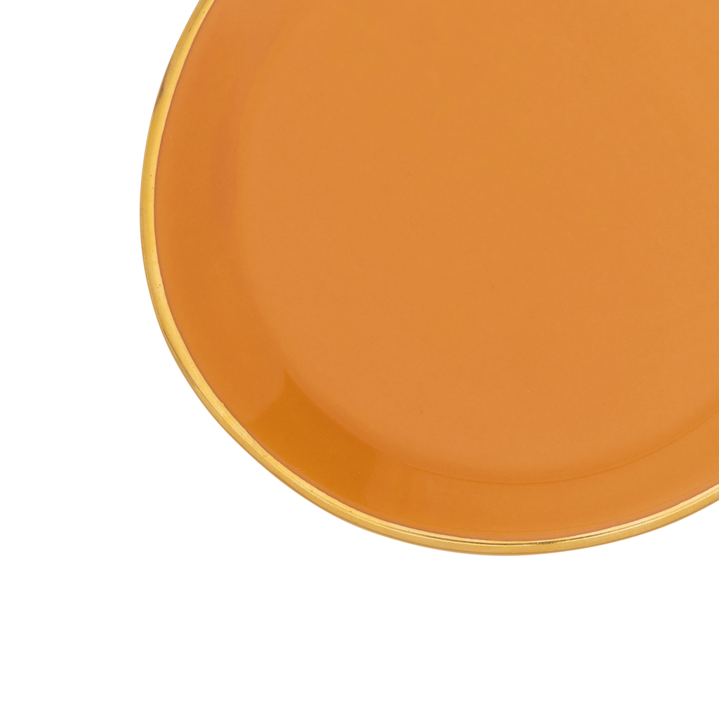 Good Morning - set 4 piattini da tazzina caramello, Ø9 cm