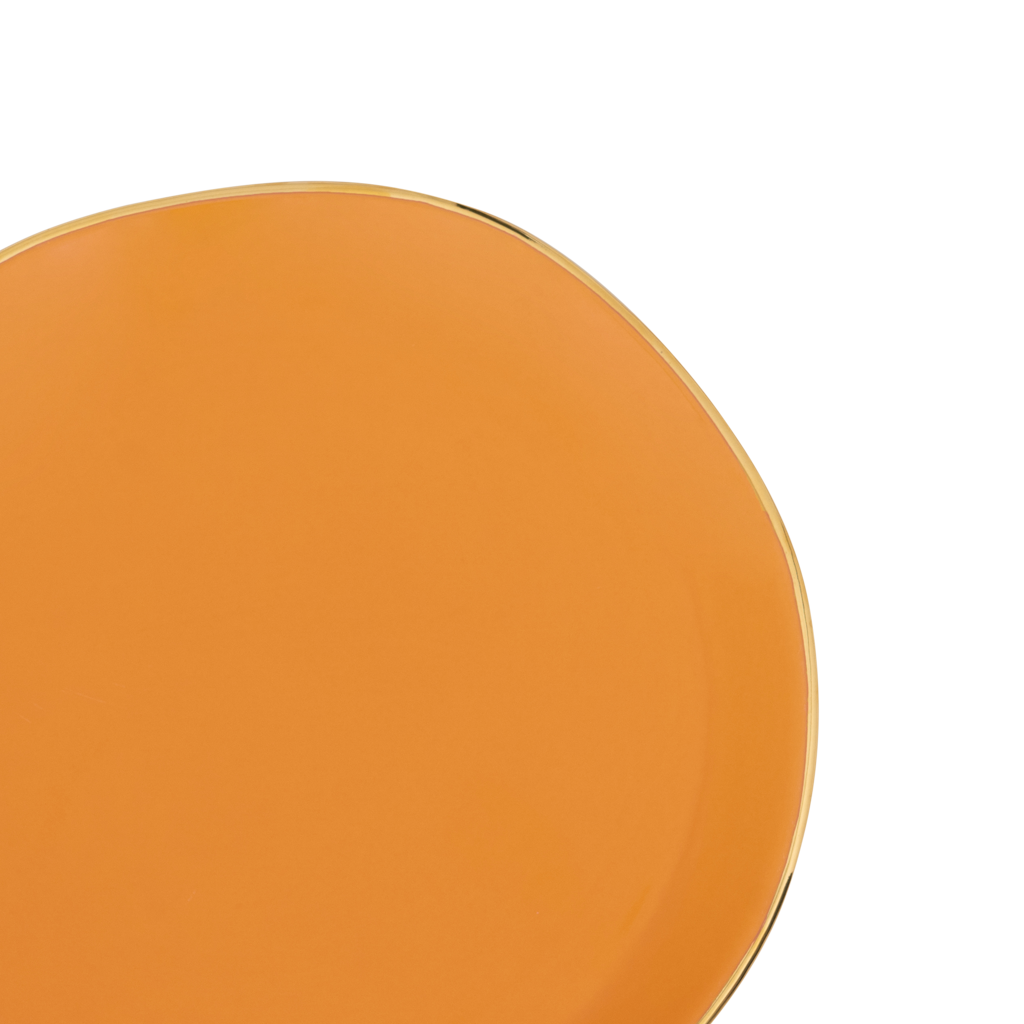 Good Morning - Set 4 piatti in ceramica caramello, Ø17 cm