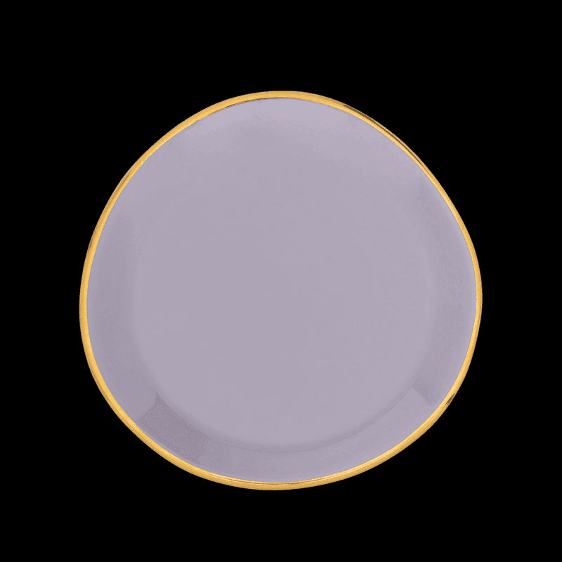 Good Morning - Set 4 piattini per tazza da caffè lilla, Ø9 cm