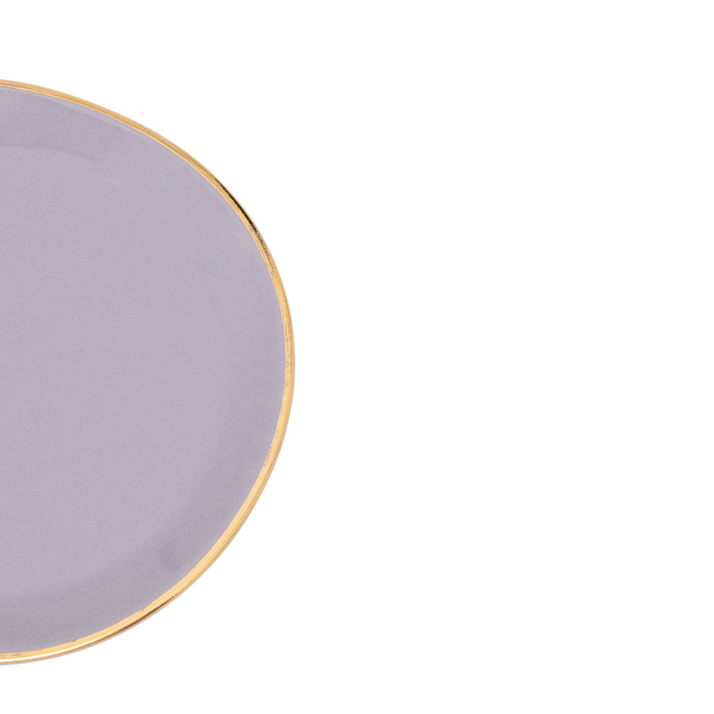 Good Morning - Set 4 piattini per tazza da caffè lilla, Ø9 cm