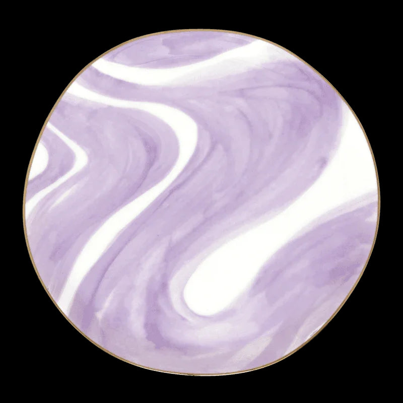 Good Morning - Piatto fantasia viola (set di 4)