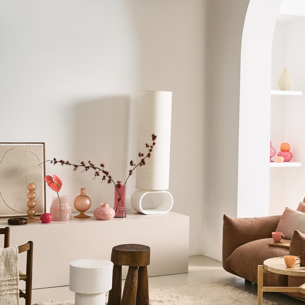Bodii - Vaso in vetro riciclato rosa