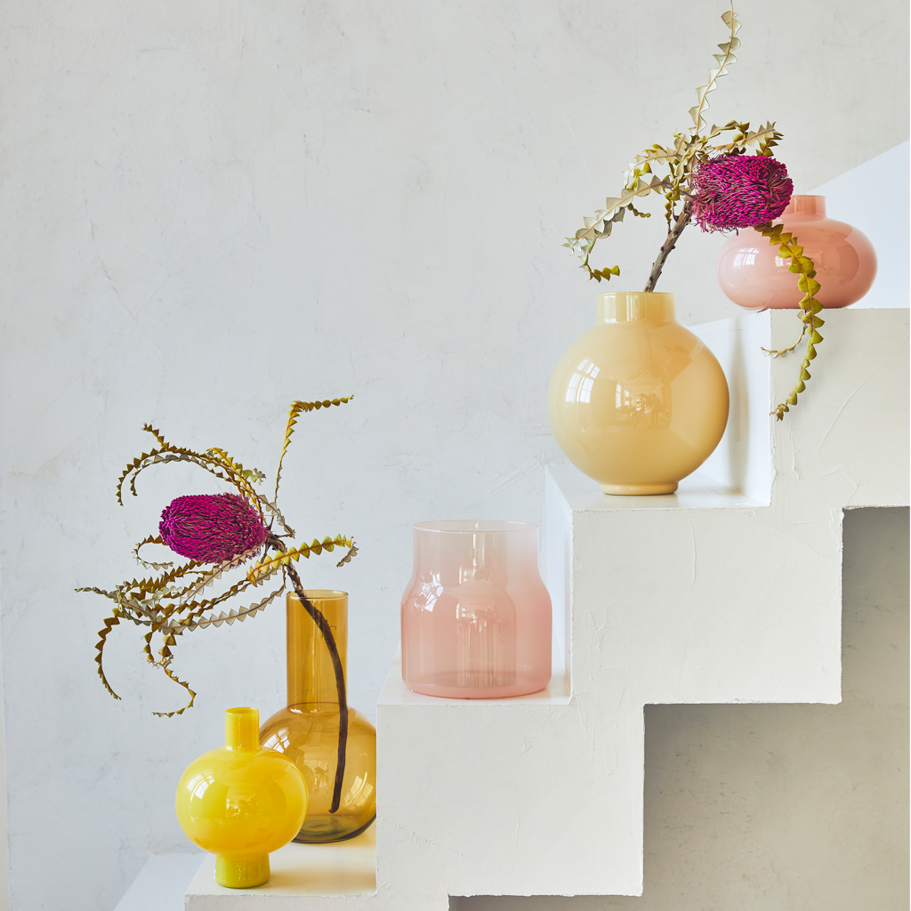 Bodii - Vaso in vetro riciclato rosa