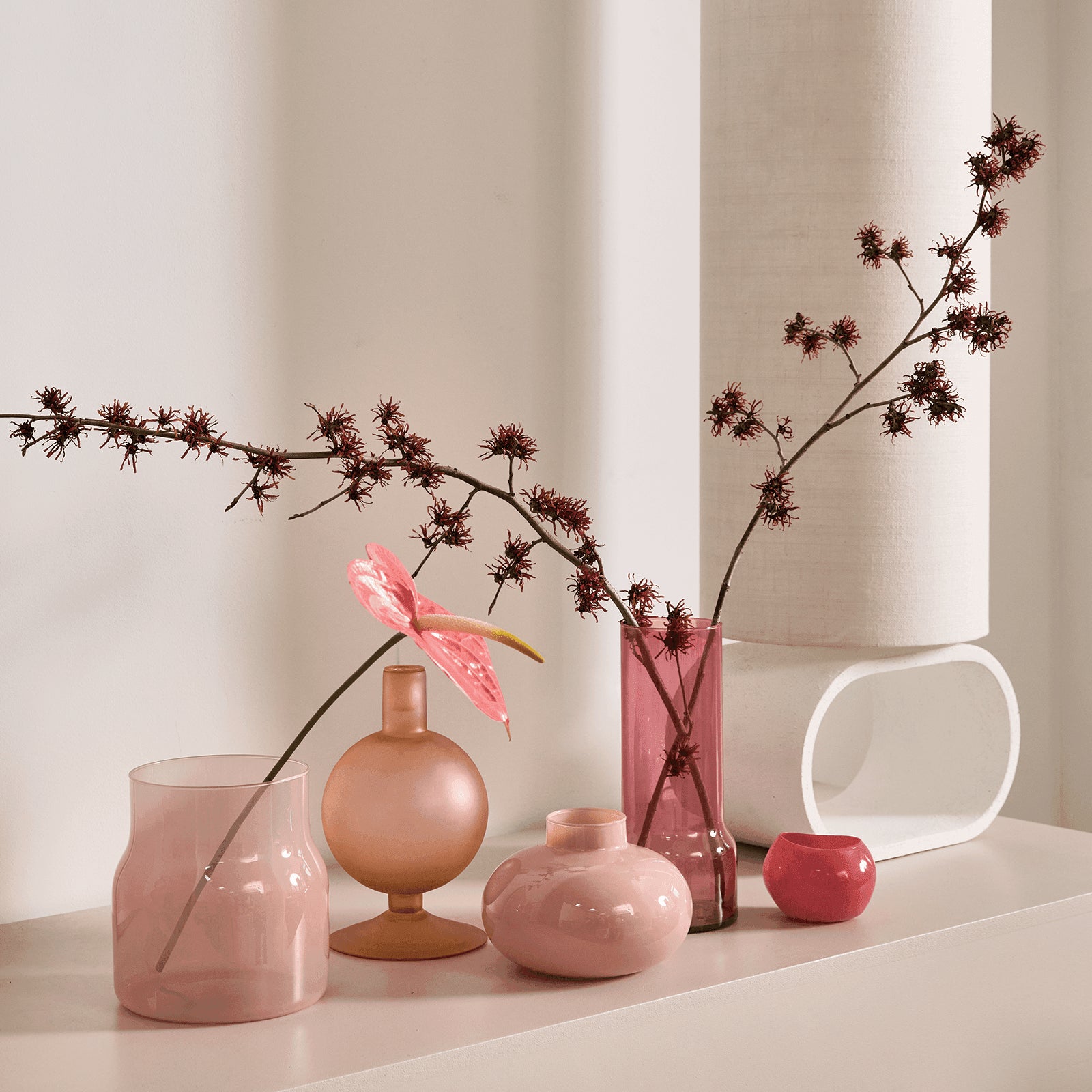 Bodii - Vaso in vetro riciclato rosa