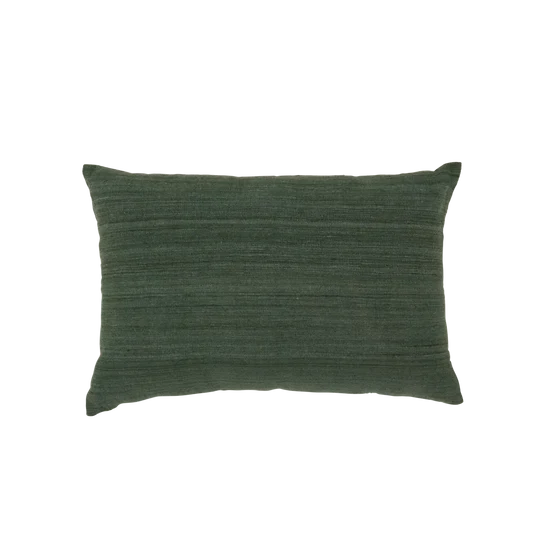 Scarabeo - cuscino in cotone e seta verde