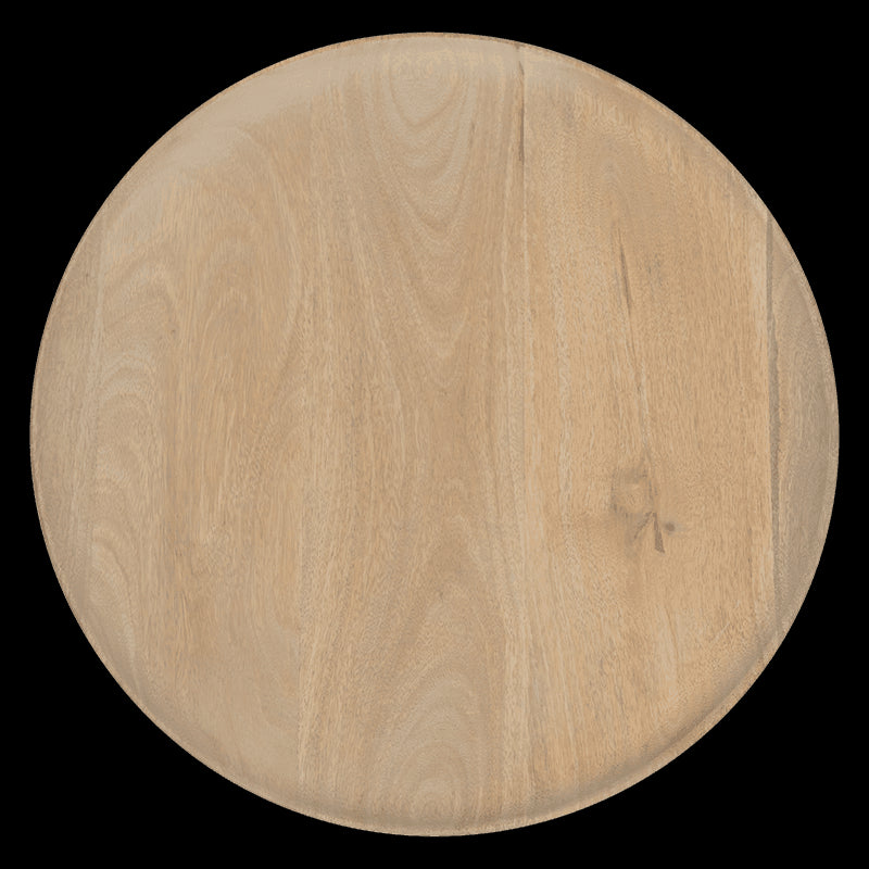 Bila - Vassoio da portata rotondo in legno di mango