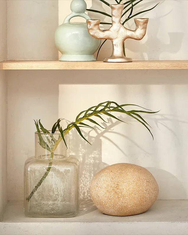 Elia - vaso in vetro riciclato trasparente