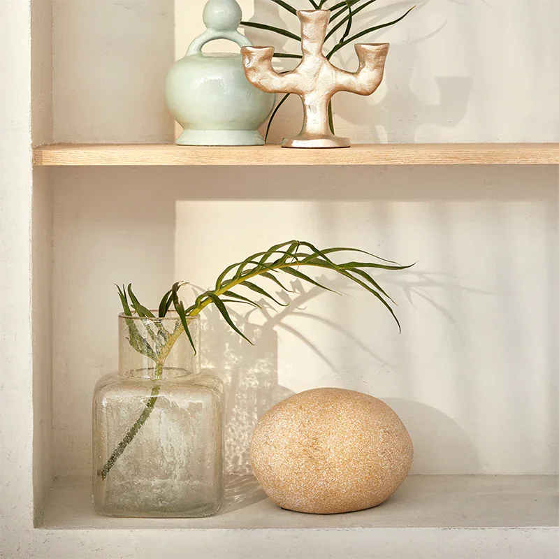 Elia - vaso in vetro riciclato trasparente