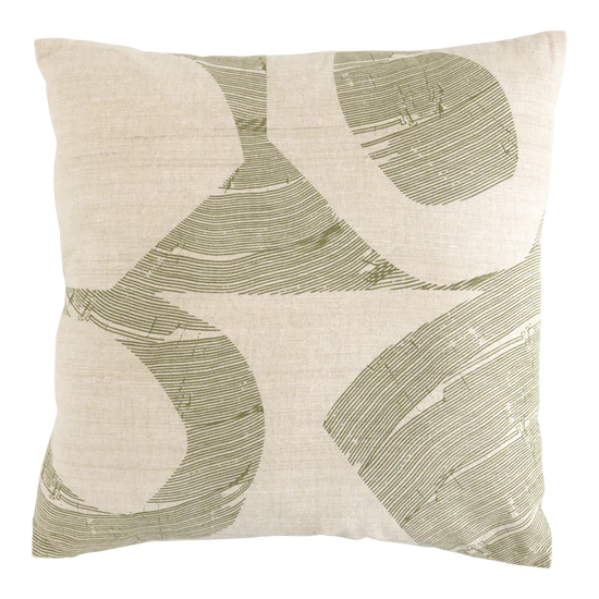 Aeolus  - cuscino fantasia moderna bianco/beige