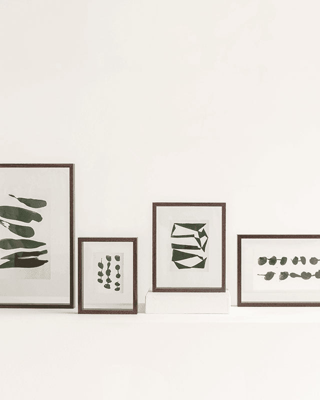 Nori M - Cornice floating per foto, finitura noce