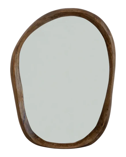 Shizu L - Specchio con cornice in legno di mango