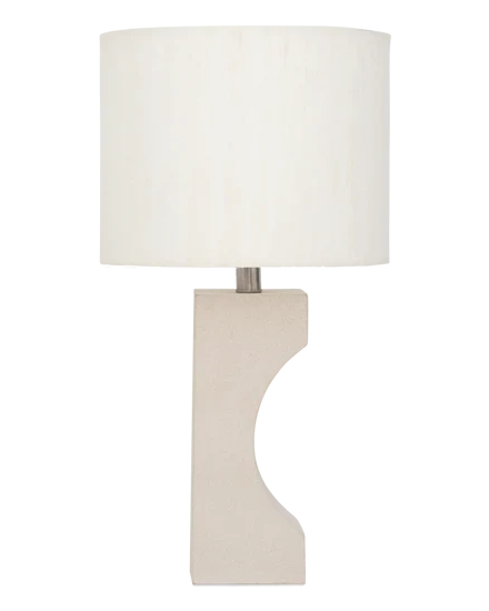 Fiocco - Lampada da tavolo con base in ceramica