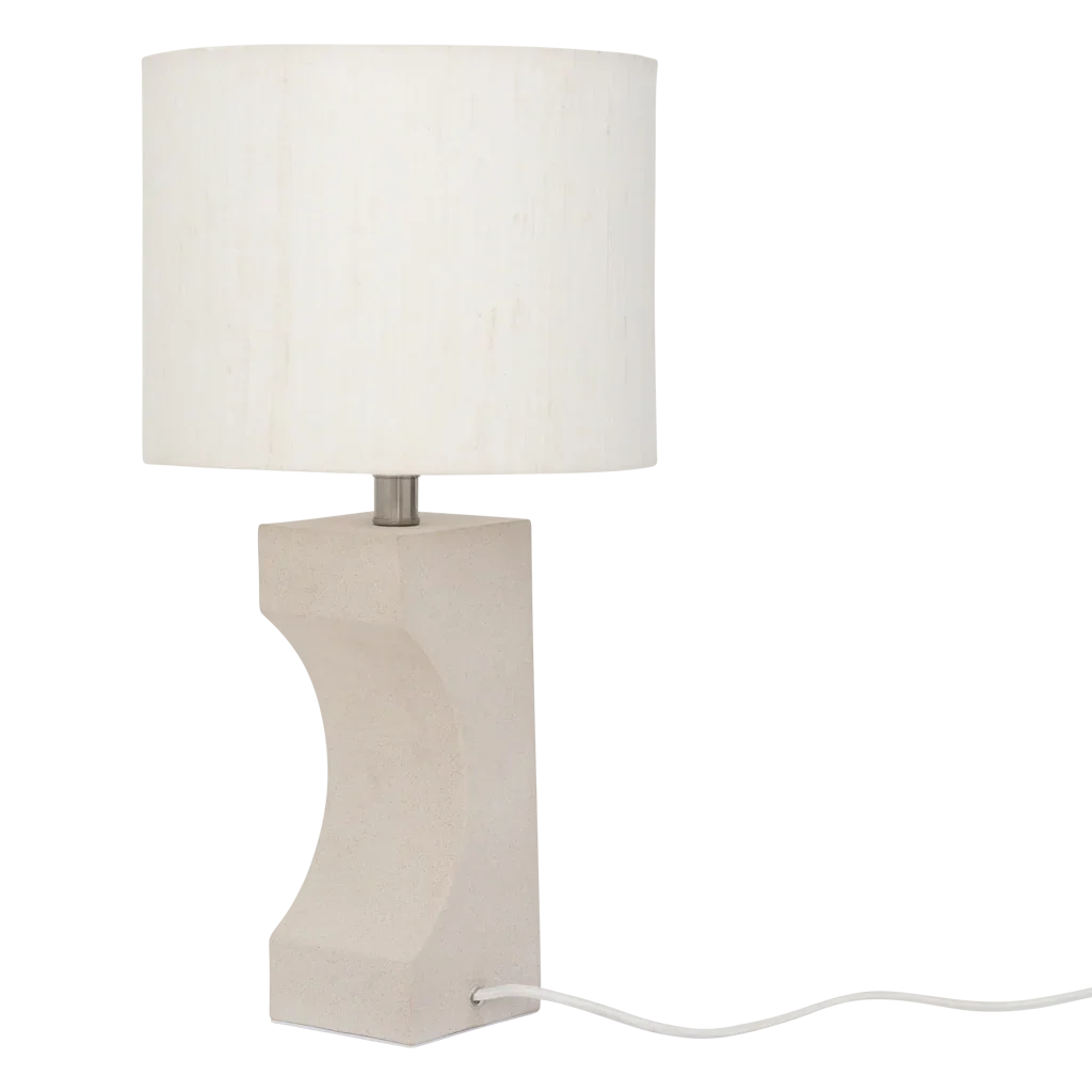 Fiocco - Lampada da tavolo con base in ceramica