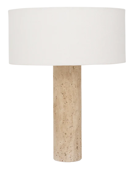 Marmo - Lampada da tavolo in travertino