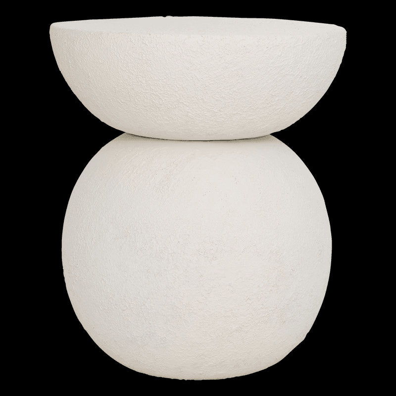 Umi - Side table in metallo bianco