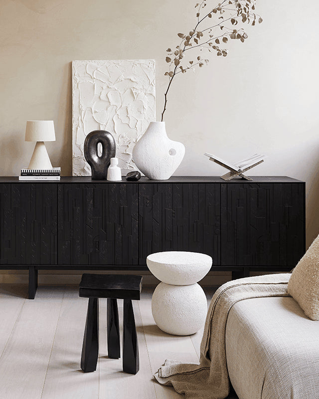 Umi - Side table in metallo bianco