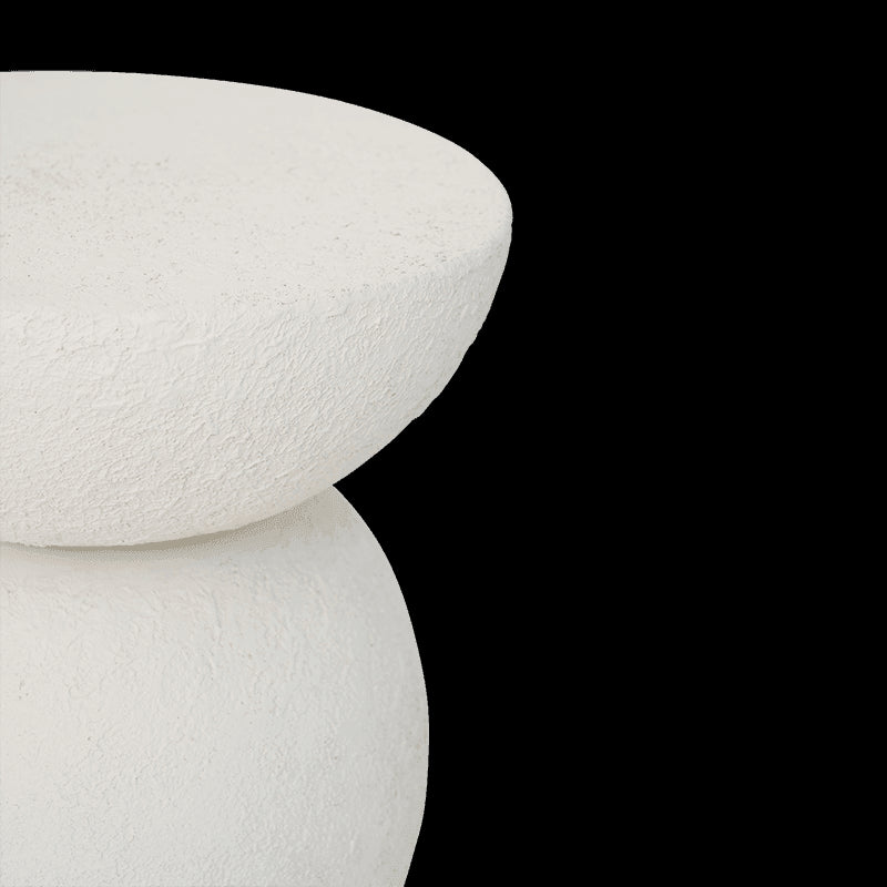 Umi - Side table in metallo bianco