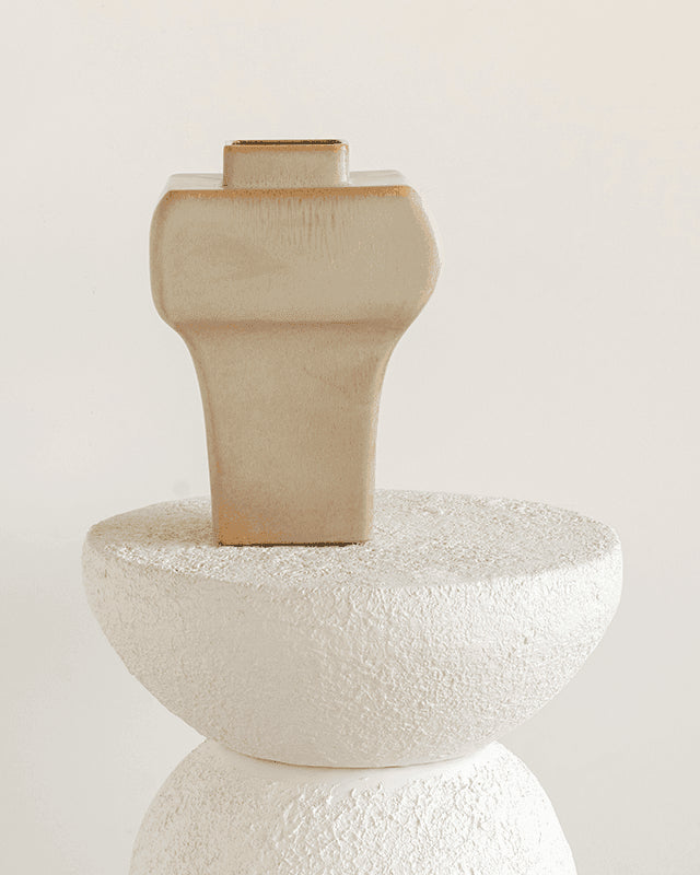 Umi - Side table in metallo bianco