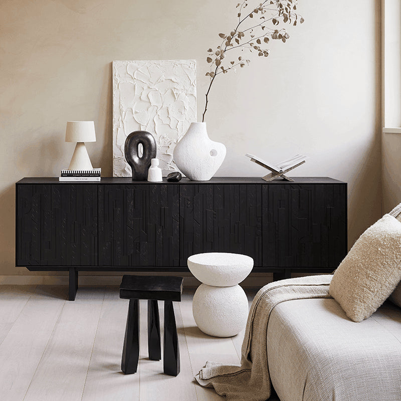Umi - Side table in metallo bianco