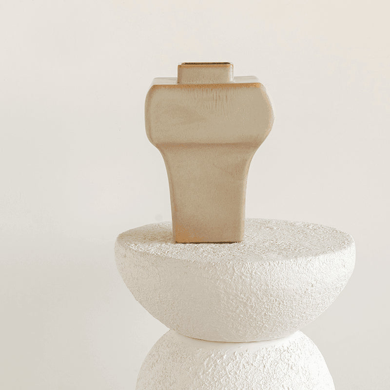 Umi - Side table in metallo bianco