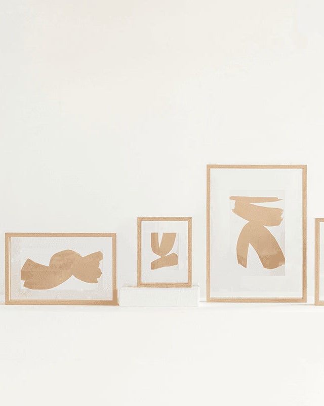 Blonde - Cornice floating per foto, tinta naturale