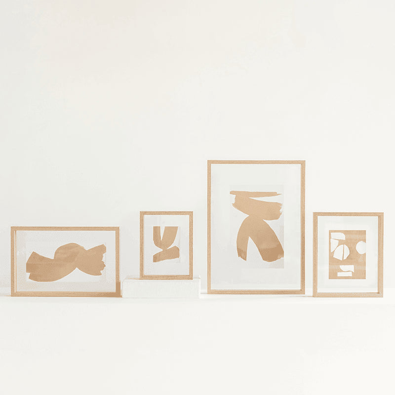 Blonde - Cornice floating per foto, tinta naturale