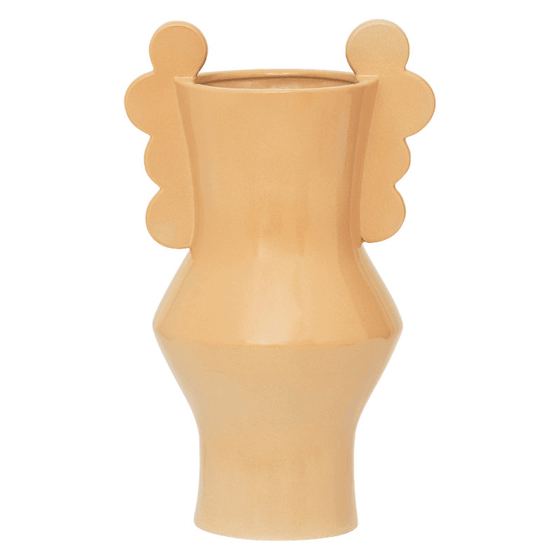 Circolo - vaso in ceramica arancione pastello
