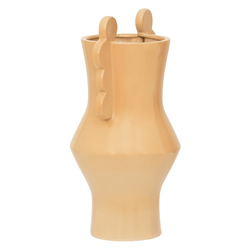 Circolo - vaso in ceramica arancione pastello