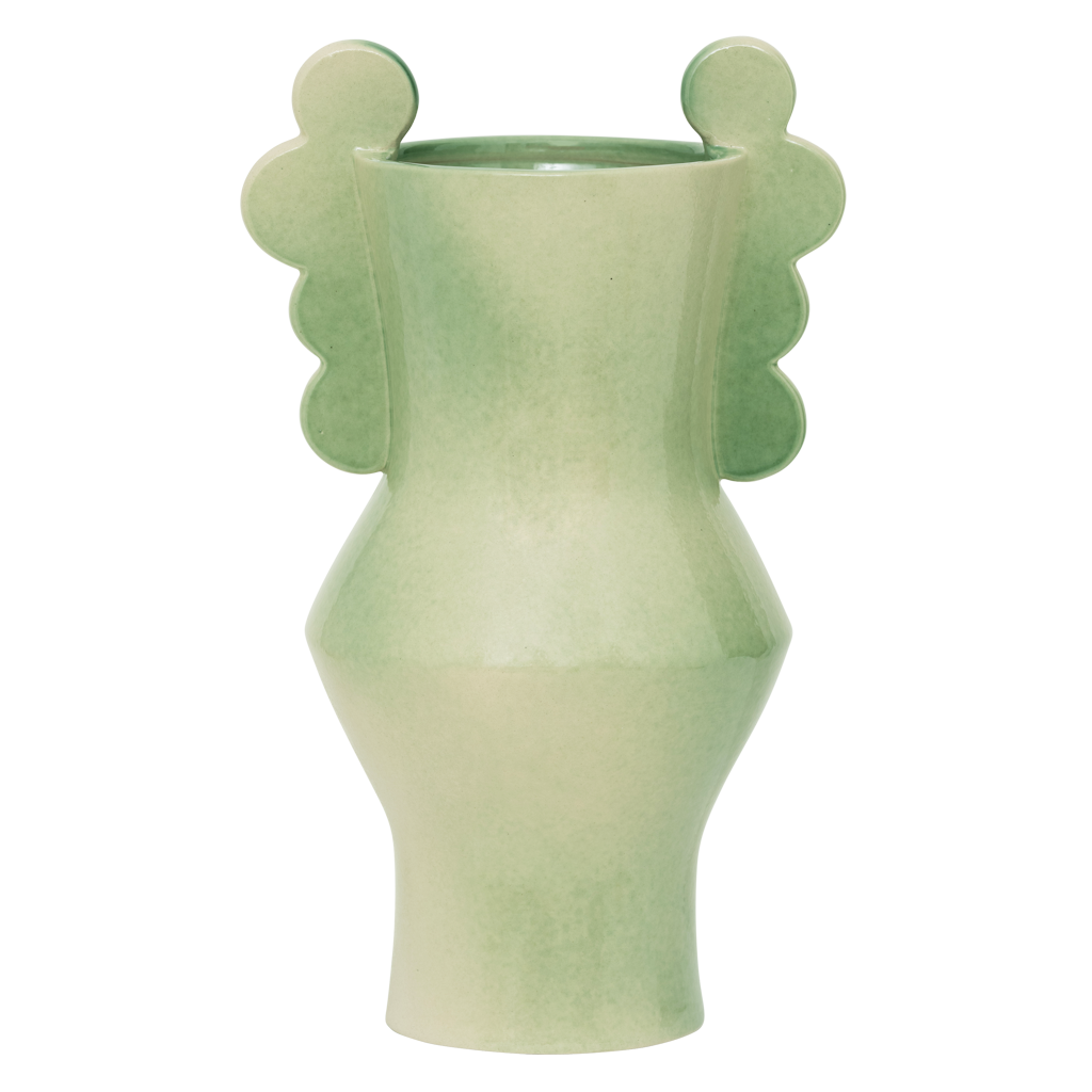 Circolo - vaso in ceramica verde pastello