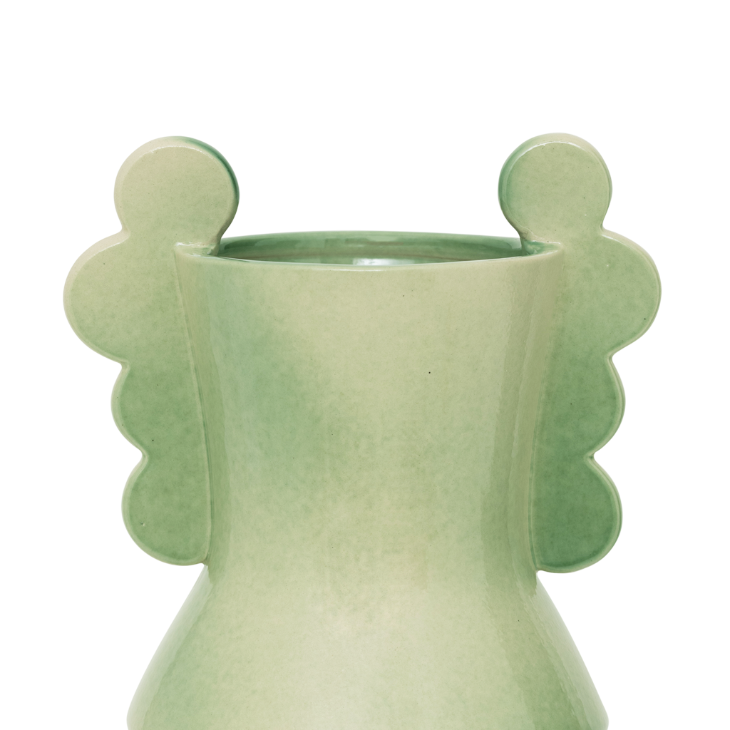 Circolo - vaso in ceramica verde pastello