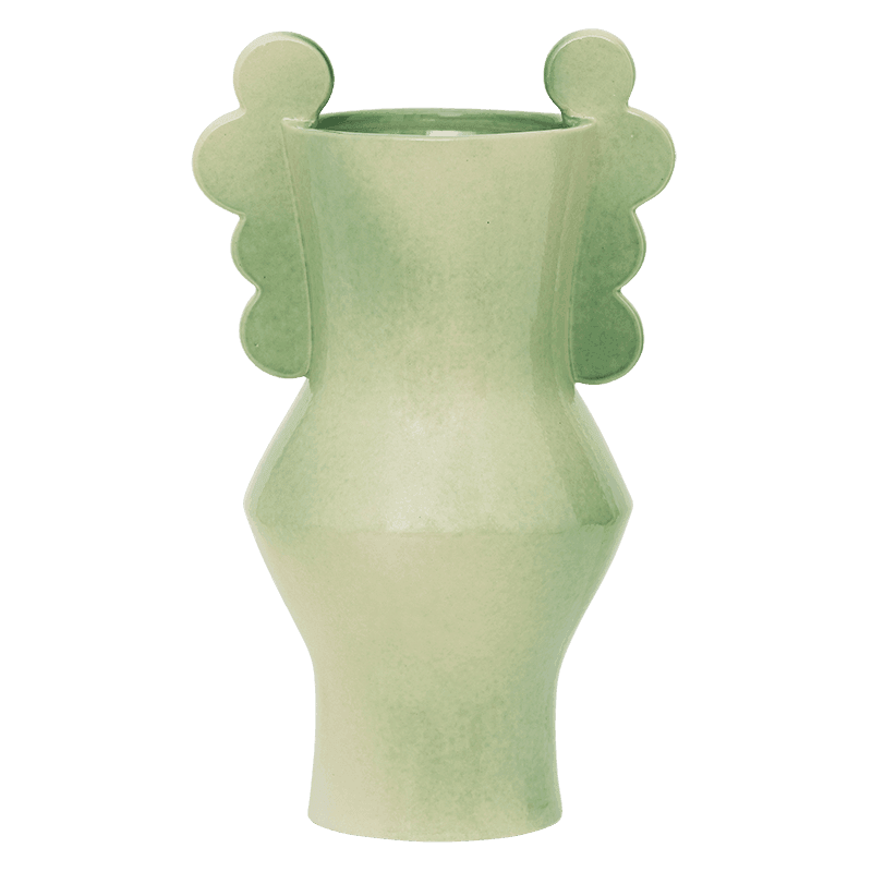 Circolo - vaso in ceramica verde pastello