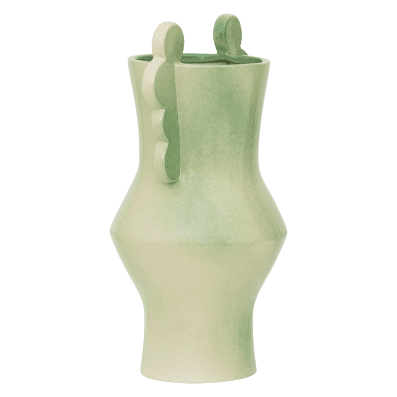 Circolo - vaso in ceramica verde pastello