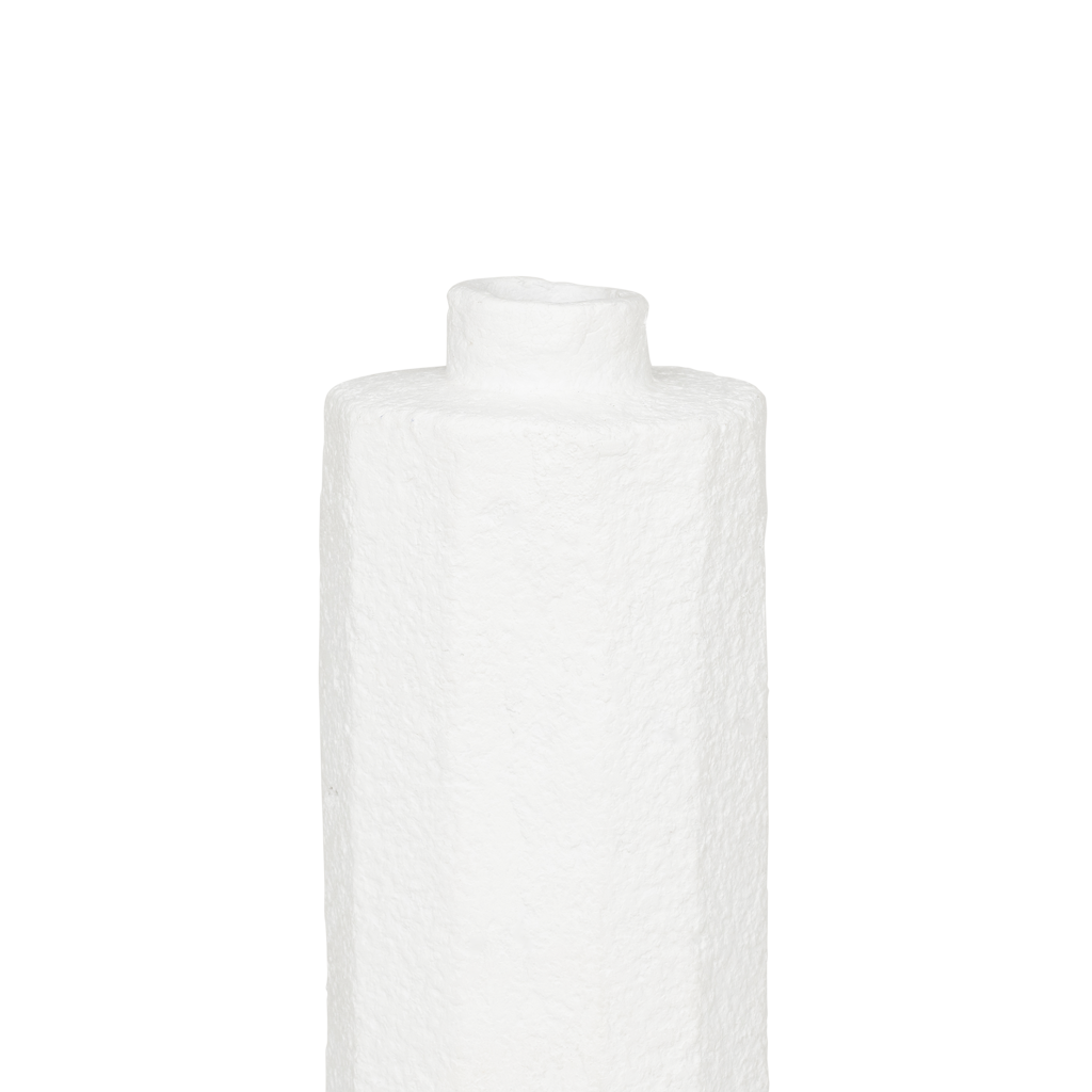 Faceta - vaso bianco in materiali riciclabili