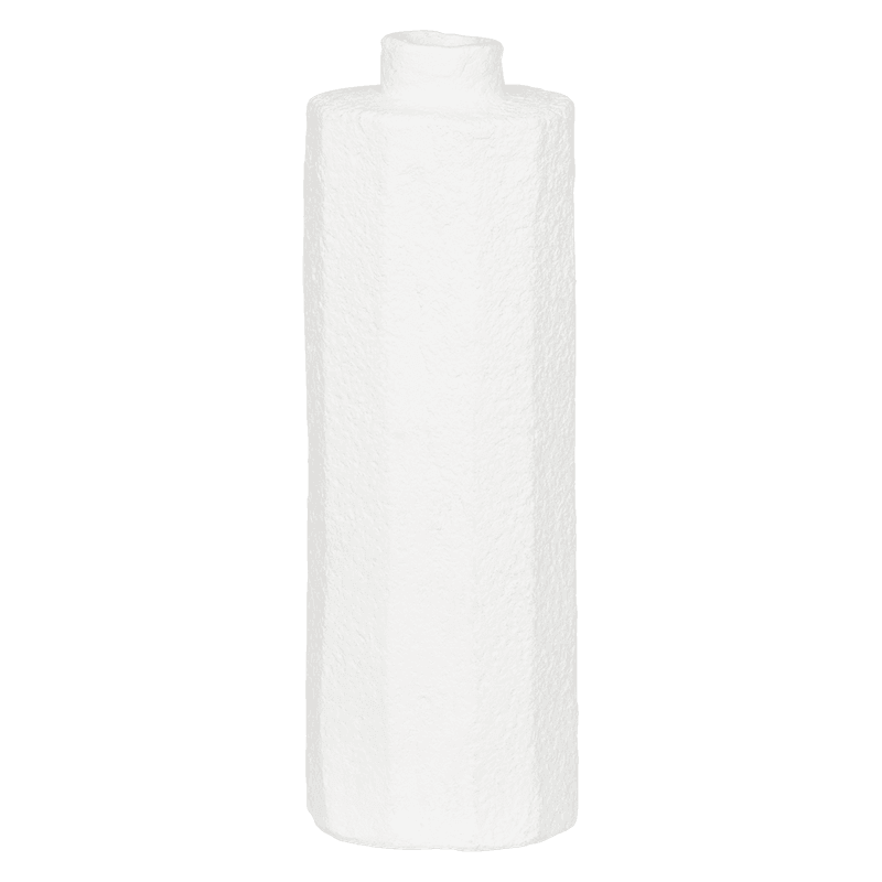 Faceta - vaso bianco in materiali riciclabili