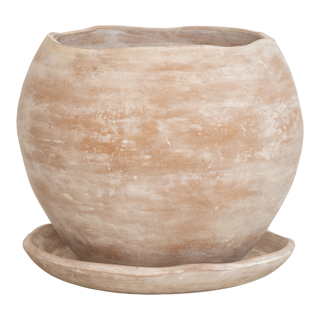 Terra - Portavaso artigianale in terracotta