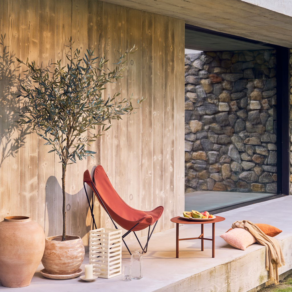 Terra - Portavaso artigianale in terracotta