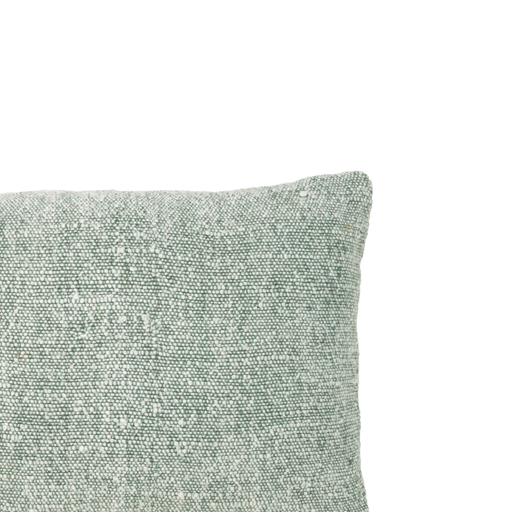 Corda - Cuscino in viscosa verde acqua