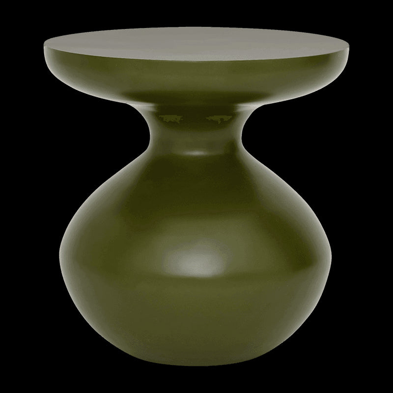 Tummy - side table in metallo, verde